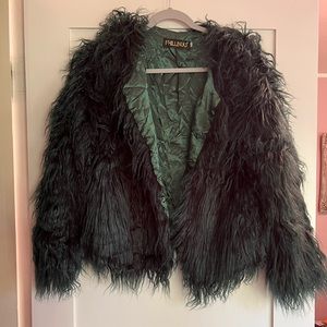 Fuzzy Green Jacket